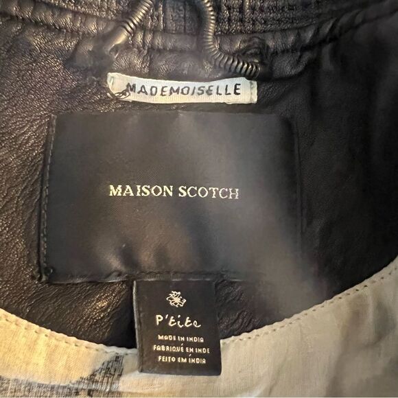 Maison Scotch Leather Bomber Jacket - Picture 13 of 13